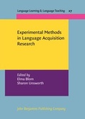 Cover: Experimental Methods in Language Acquisition Research - John Benjamins Publishing Co