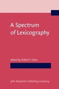 Cover: A Spectrum of Lexicography - John Benjamins Publishing Co