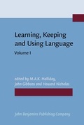 Cover: Learning, Keeping and Using Language - John Benjamins Publishing Co