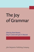 Cover: The Joy of Grammar - John Benjamins Publishing Co