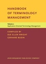 Cover: Handbook of Terminology Management - John Benjamins Publishing Co