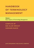 Cover: Handbook of Terminology Management - John Benjamins Publishing Co