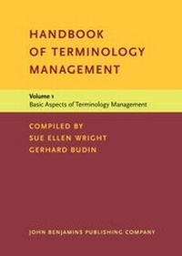 Enlarge image Cover: Handbook of Terminology Management - John Benjamins Publishing Co