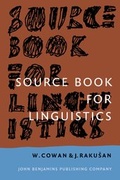 Cover: Source Book for Linguistics - John Benjamins Publishing Co