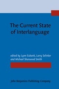 Cover: The Current State of Interlanguage - John Benjamins Publishing Co