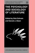Cover: The Psychology and Sociology of Literature - John Benjamins Publishing Co