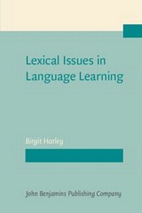 Enlarge image Cover: Lexical Issues in Language Learning - John Benjamins Publishing Co