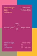 Cover: Terminologie de la Traduction - John Benjamins Publishing Co