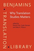 Cover: Why Translation Studies Matters - John Benjamins Publishing Co