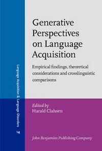Enlarge image Cover: Generative Perspectives on Language Acquisition - John Benjamins Publishing Co