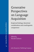 Cover: Generative Perspectives on Language Acquisition - John Benjamins Publishing Co