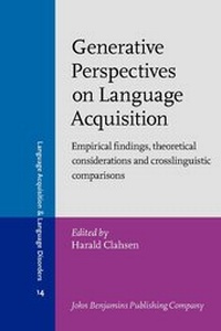 Enlarge image Cover: Generative Perspectives on Language Acquisition - John Benjamins Publishing Co
