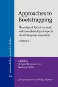 Cover: Approaches to Bootstrapping - John Benjamins Publishing Co