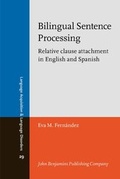 Cover: Bilingual Sentence Processing - John Benjamins Publishing Co