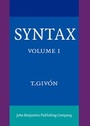 Cover: Syntax - John Benjamins Publishing Co