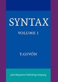 Enlarge image Cover: Syntax - John Benjamins Publishing Co