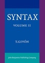 Cover: Syntax - John Benjamins Publishing Co
