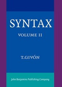Enlarge image Cover: Syntax - John Benjamins Publishing Co