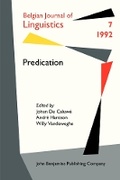 Cover: Predication - John Benjamins Publishing Co