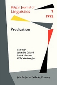 Enlarge image Cover: Predication - John Benjamins Publishing Co