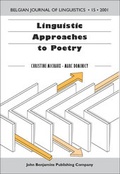 Cover: Linguistic Approaches to Poetry - John Benjamins Publishing Co