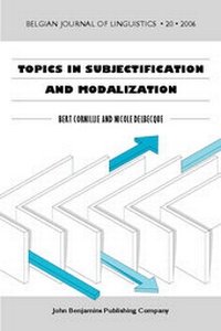 Enlarge image Cover: Topics in Subjectification and Modalization - John Benjamins Publishing Co