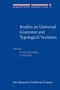 Cover: Studies on Universal Grammar and Typological Variation - John Benjamins Publishing Co
