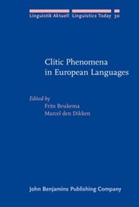 Enlarge image Cover: Clitic Phenomena in European Languages - John Benjamins Publishing Co