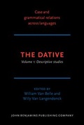 Cover: The Dative - John Benjamins Publishing Co