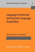 Cover: Language Universals and Second Language Acquisition - John Benjamins Publishing Co