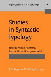 Enlarge image Cover: Studies in Syntactic Typology - John Benjamins Publishing Co
