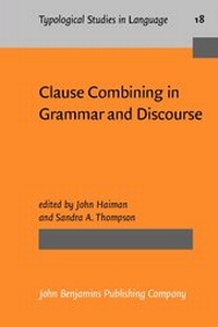 Enlarge image Cover: Clause Combining in Grammar and Discourse - John Benjamins Publishing Co