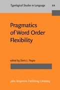 Cover: Pragmatics of Word Order Flexibility - John Benjamins Publishing Co