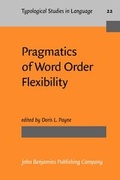 Cover: Pragmatics of Word Order Flexibility - John Benjamins Publishing Co
