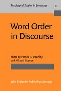 Enlarge image Cover: Word Order in Discourse - John Benjamins Publishing Co