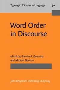 Enlarge image Cover: Word Order in Discourse - John Benjamins Publishing Co