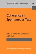 Cover: Coherence in Spontaneous Text - John Benjamins Publishing Co