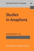 Cover: Studies in Anaphora - John Benjamins Publishing Co