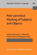 Cover: Non-canonical Marking of Subjects and Objects - John Benjamins Publishing Co