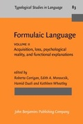 Cover: Formulaic Language - John Benjamins Publishing Co