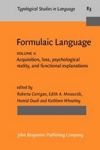 Enlarge image Cover: Formulaic Language - John Benjamins Publishing Co