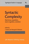 Cover: Syntactic Complexity - John Benjamins Publishing Co