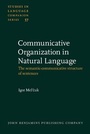Cover: Communicative Organization in Natural Language - John Benjamins Publishing Co