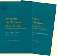 Enlarge image Cover: Structure and Function - A Guide to Three Major Structural-Functional Theories - John Benjamins Publishing Co
