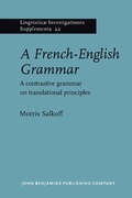 Cover: A French-English Grammar - John Benjamins Publishing Co