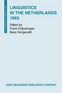 Enlarge image Cover: Linguistics in the Netherlands 1993 - John Benjamins Publishing Co