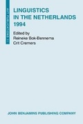 Cover: Linguistics in the Netherlands 1994 - John Benjamins Publishing Co
