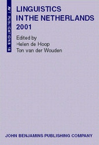 Enlarge image Cover: Linguistics in the Netherlands 2001 - John Benjamins Publishing Co