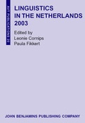 Cover: Linguistics in the Netherlands 2003 - John Benjamins Publishing Co
