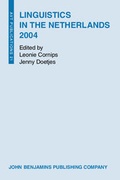 Cover: Linguistics in the Netherlands 2004 - John Benjamins Publishing Co